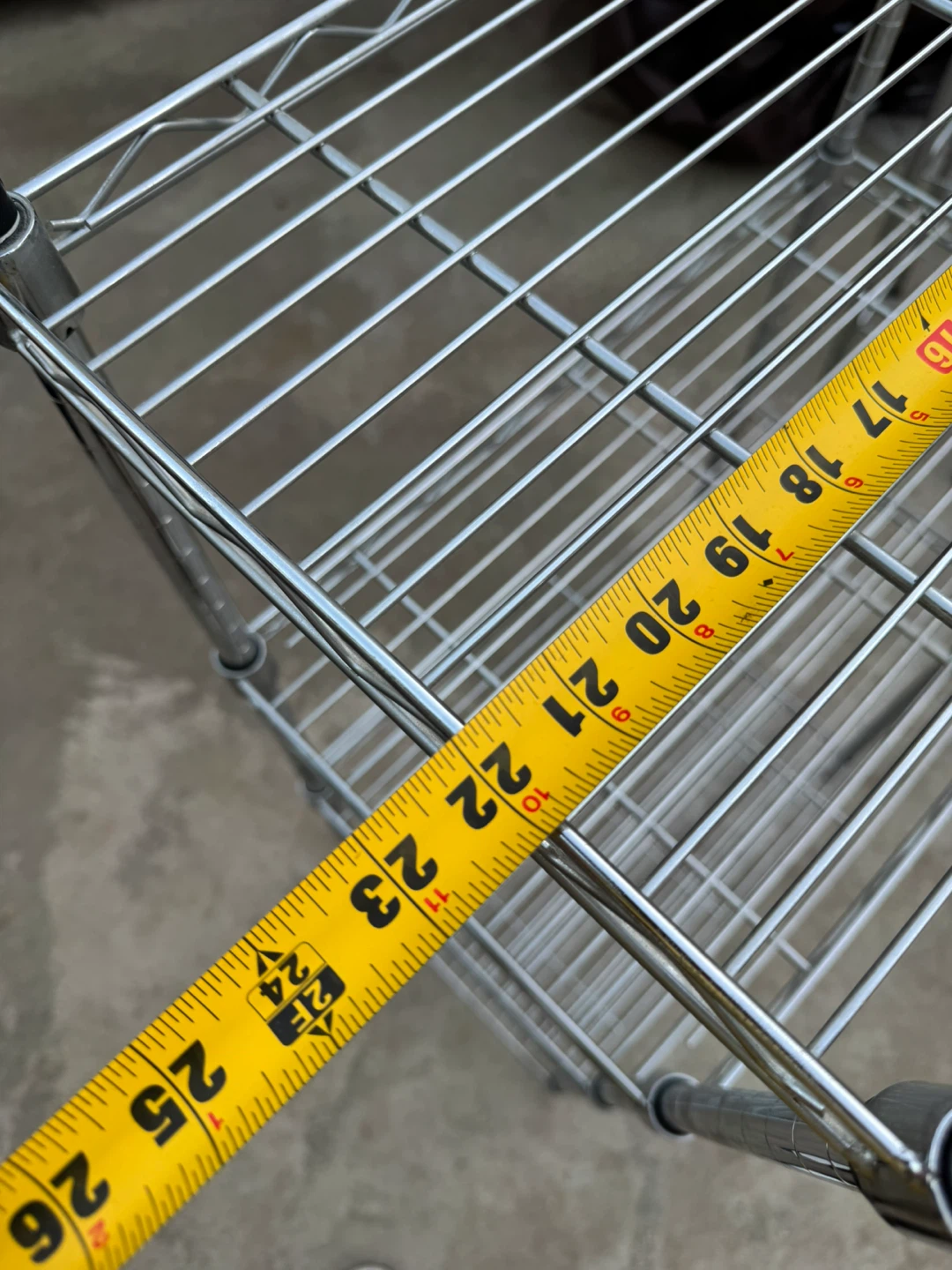 Chrome Wire Shelving Unit 14x23x45 in - photo 3
