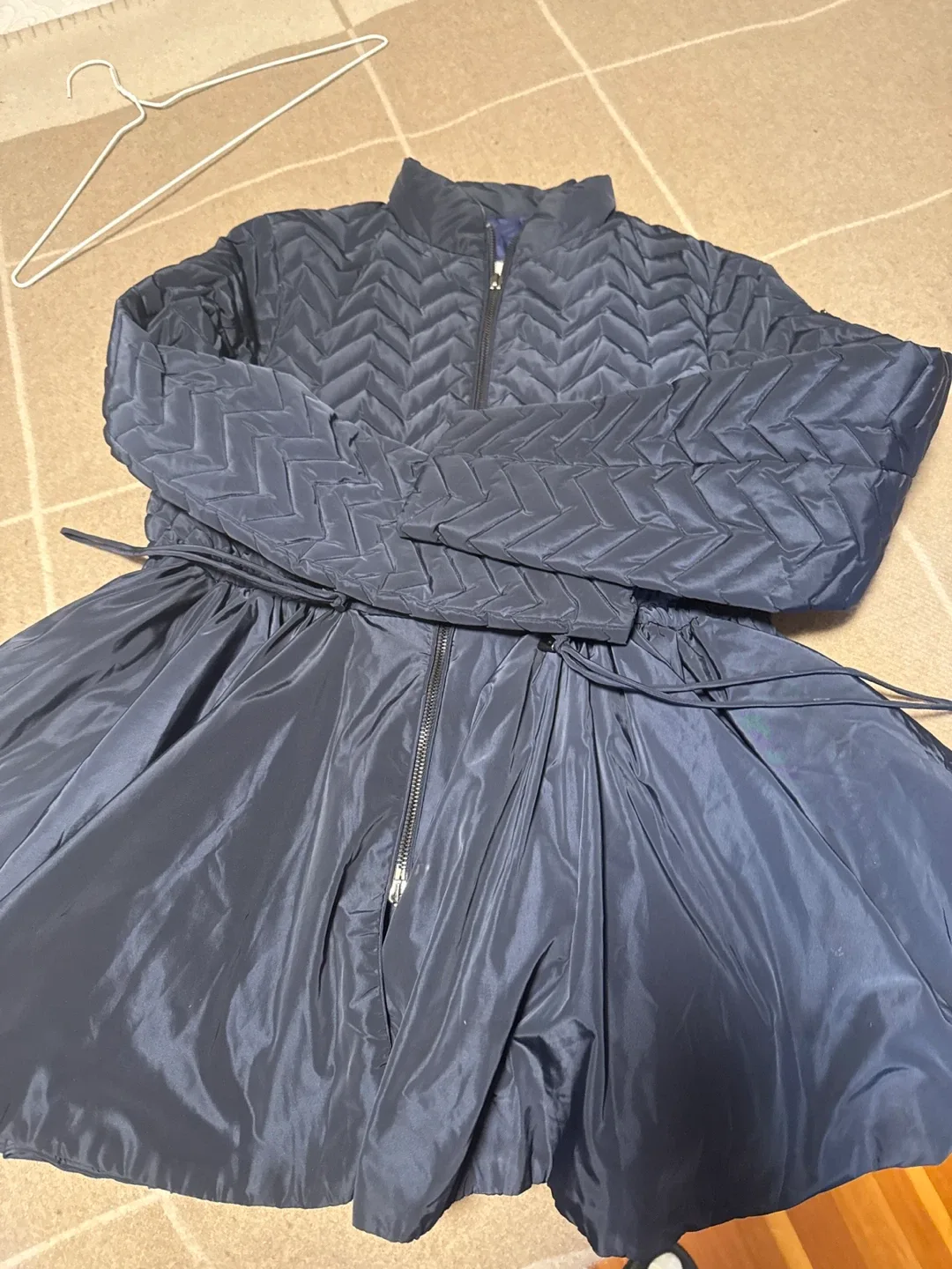 Moncler Navy Blue Padded Coat image indicator(2)