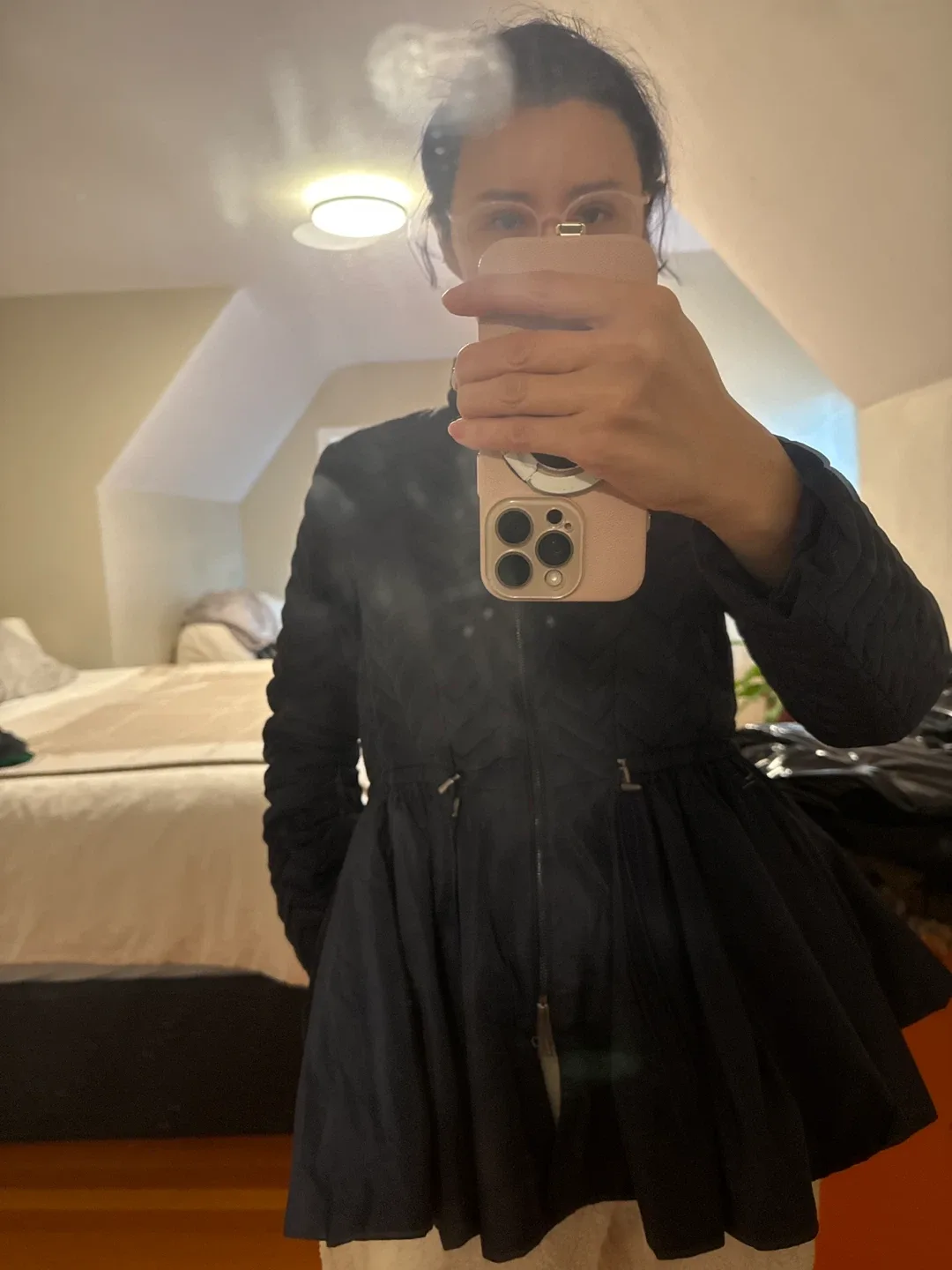 Moncler Navy Blue Padded Coat image indicator(8)