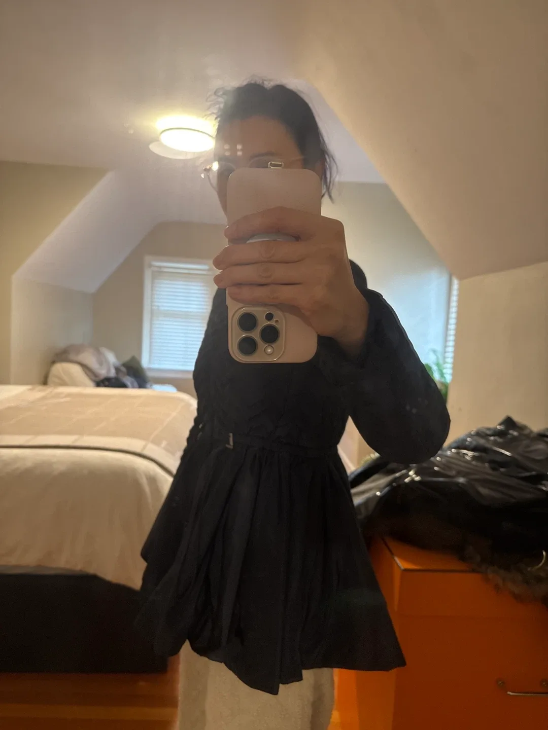 Moncler Navy Blue Padded Coat image indicator(7)