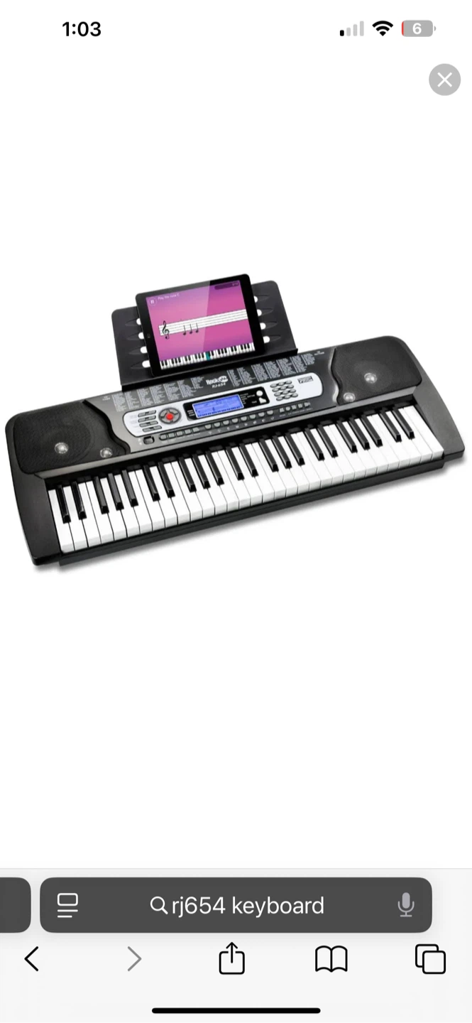 RockJam RJ654 54-Key Keyboard