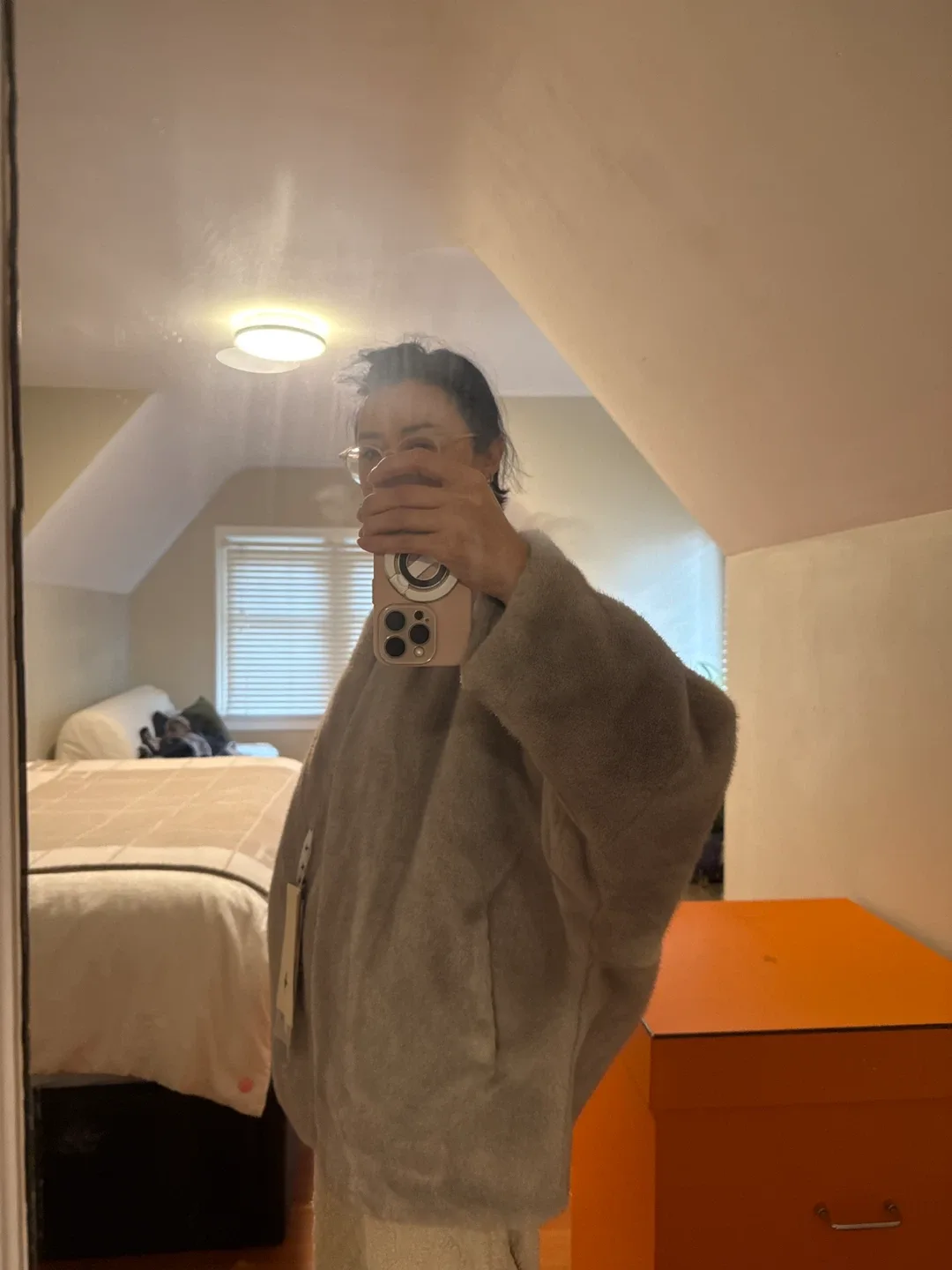 Apiece Apart Faux Fur Jacket Size M image indicator(7)