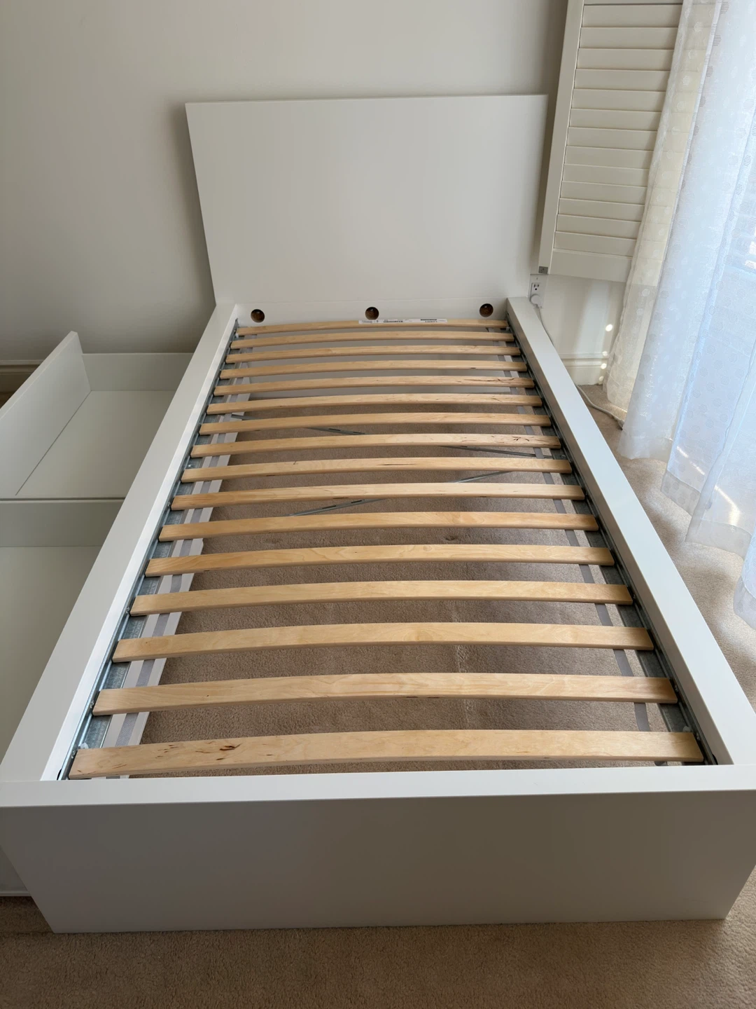 IKEA MALM White Daybed Frame with 2 Drawers - photo 4