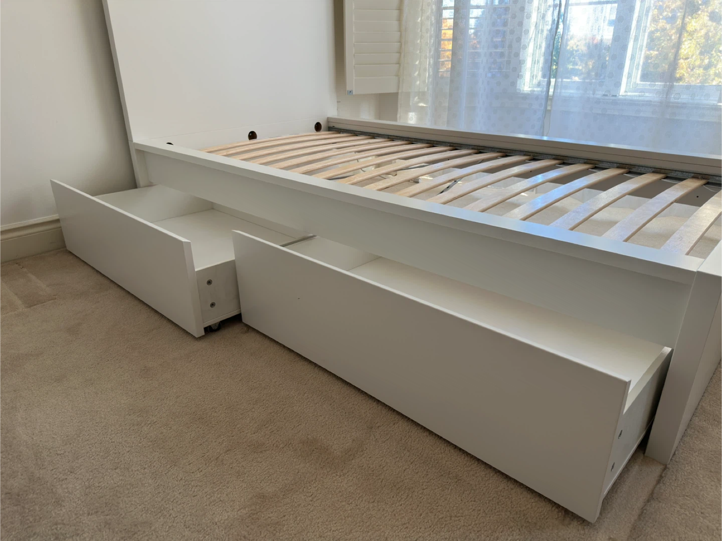 IKEA MALM White Daybed Frame with 2 Drawers - photo 2