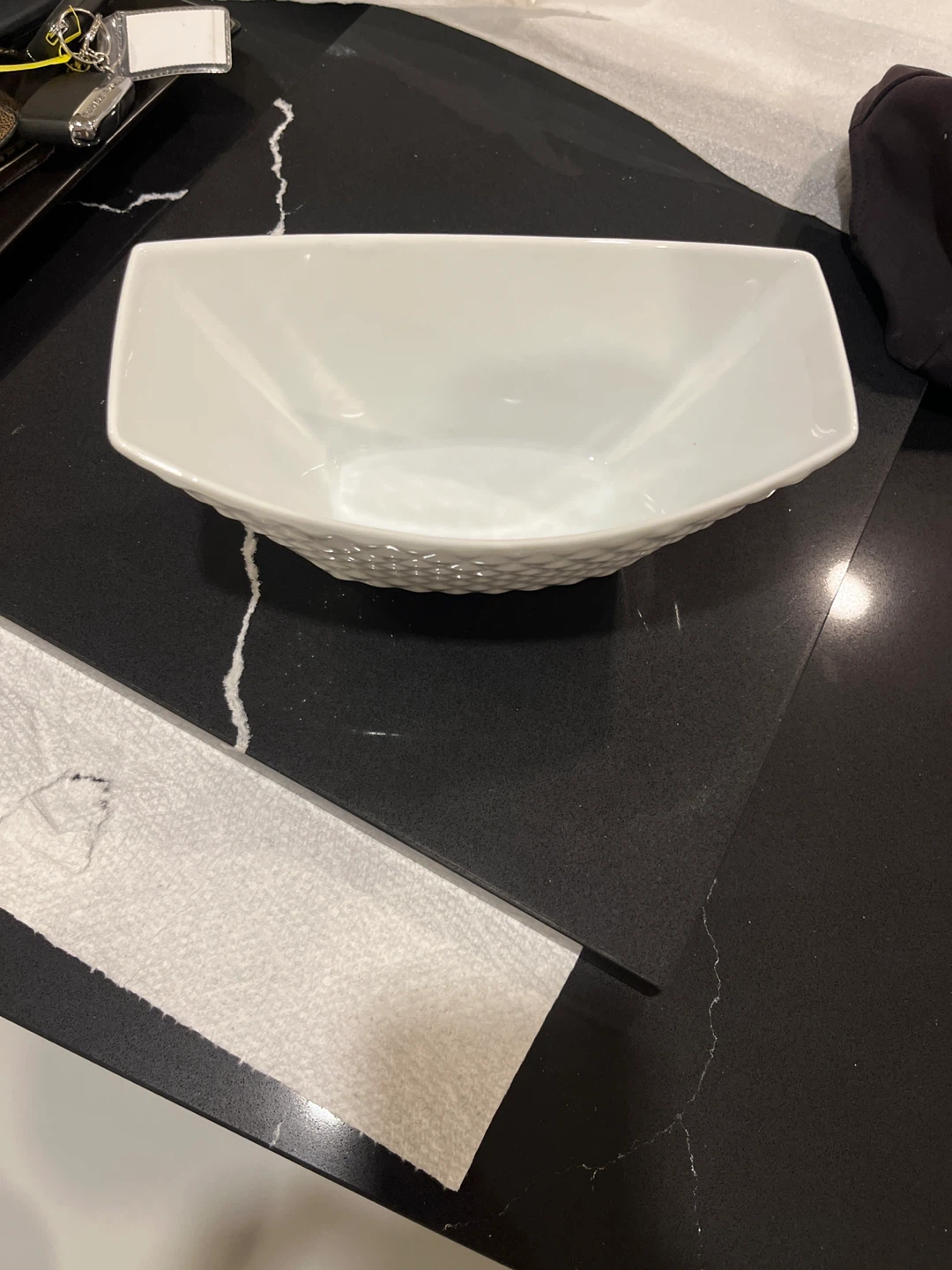 White Decorative Serving Bowl - photo 2