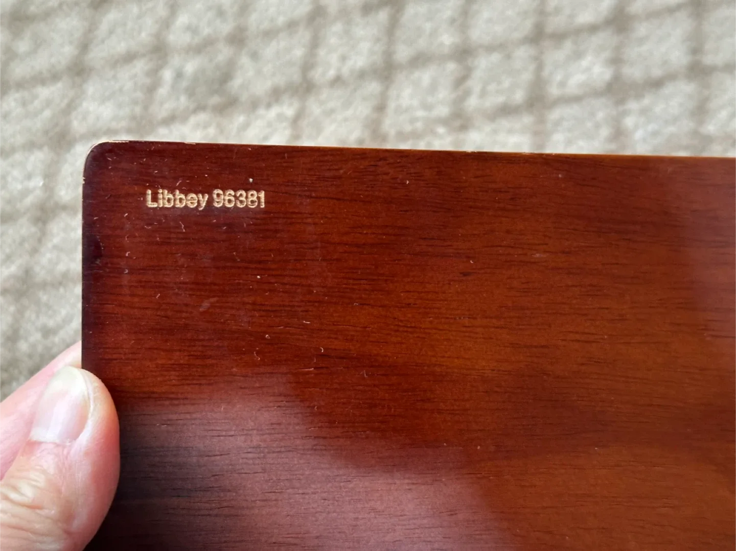 Libbey Glass Wood Serving Flight Paddle image indicator(3)