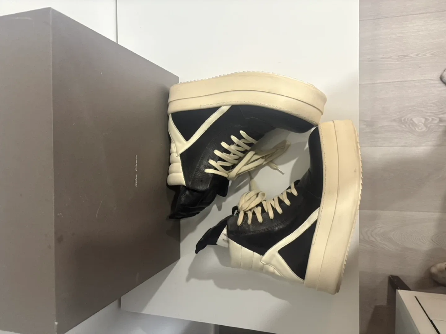 Rick Owens Geobasket Sneakers Size 41 image indicator(7)