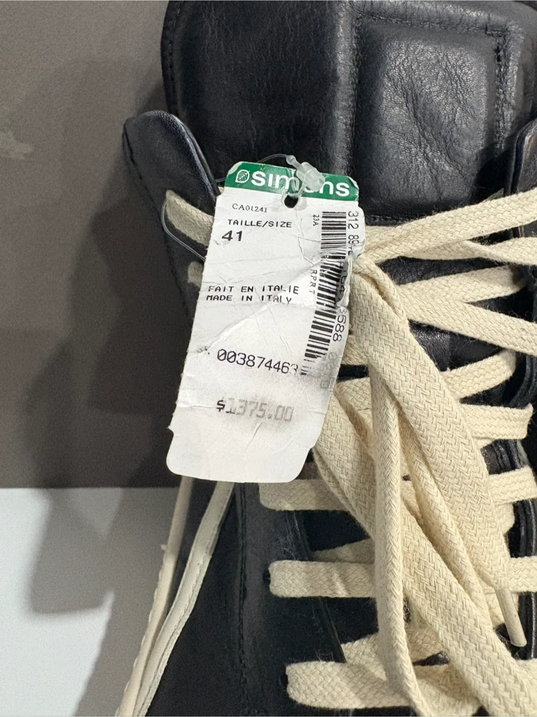 Rick Owens Geobasket Sneakers Size 41 image indicator(2)