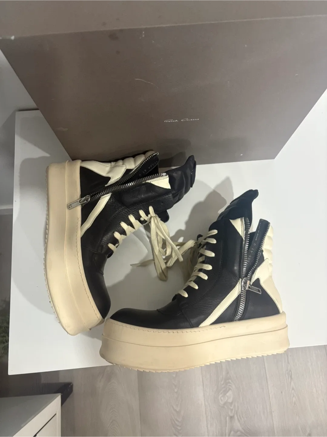 Rick Owens Geobasket Sneakers Size 41 image indicator(8)