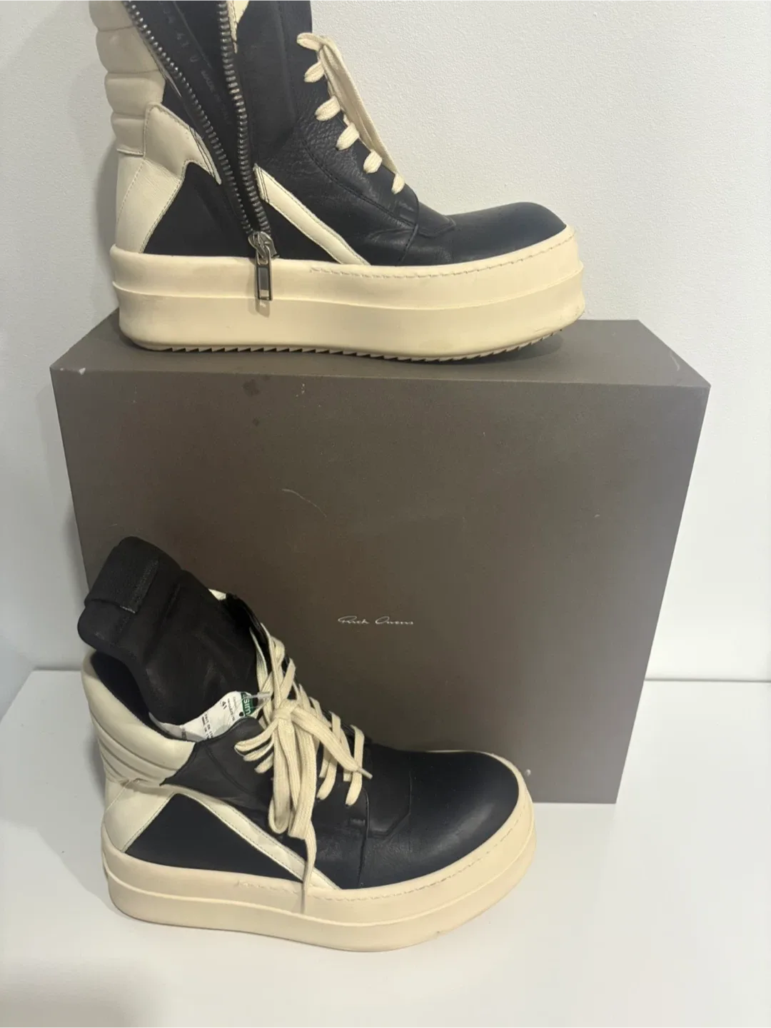 Rick Owens Geobasket Sneakers Size 41 image indicator(9)