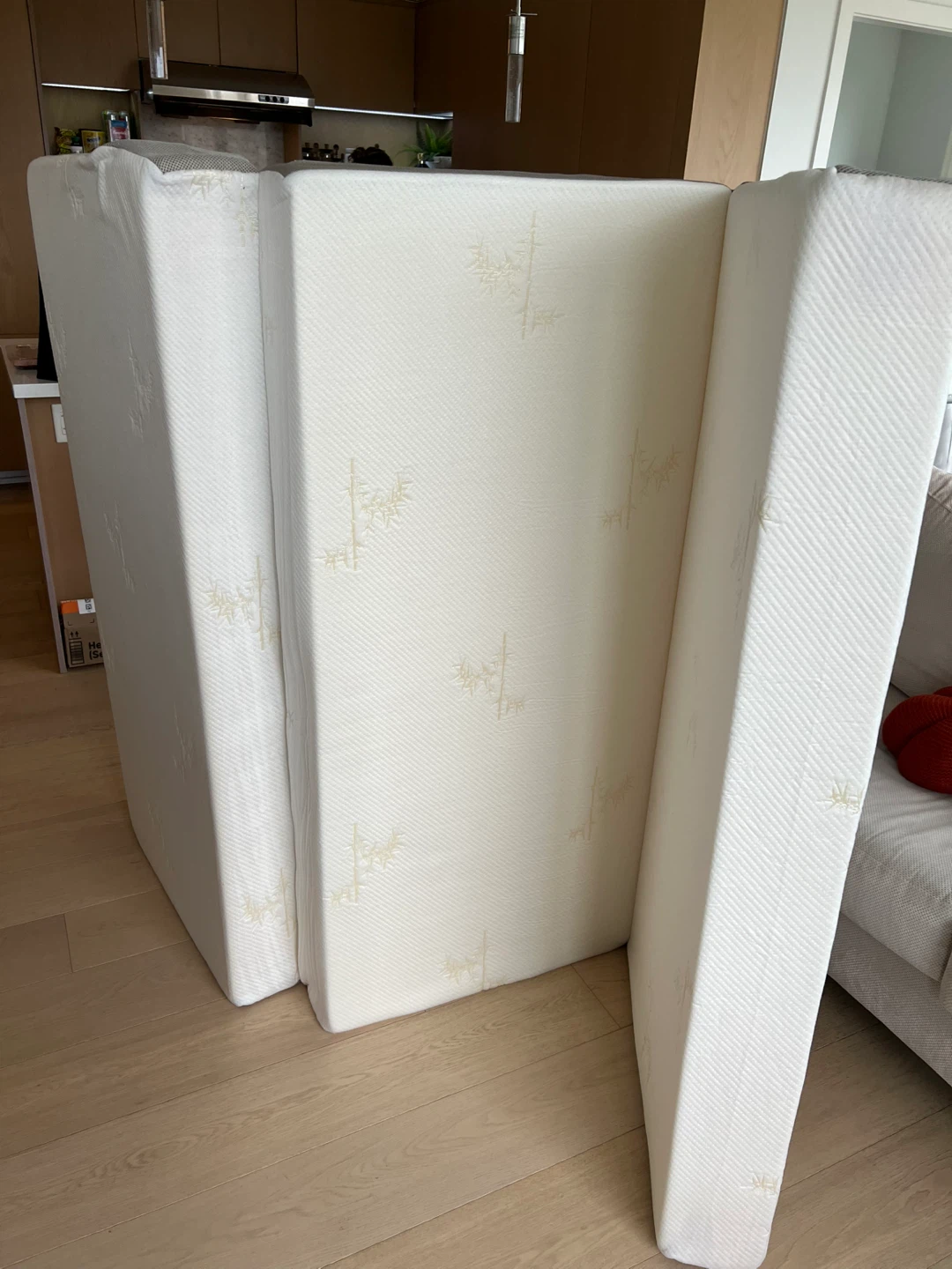 Tri-Fold Mattress with Gray Storage Cover - photo 3