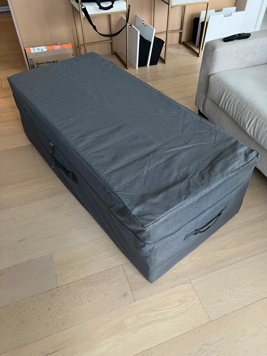 Tri-Fold Mattress with Gray Storage Cover - photo 2