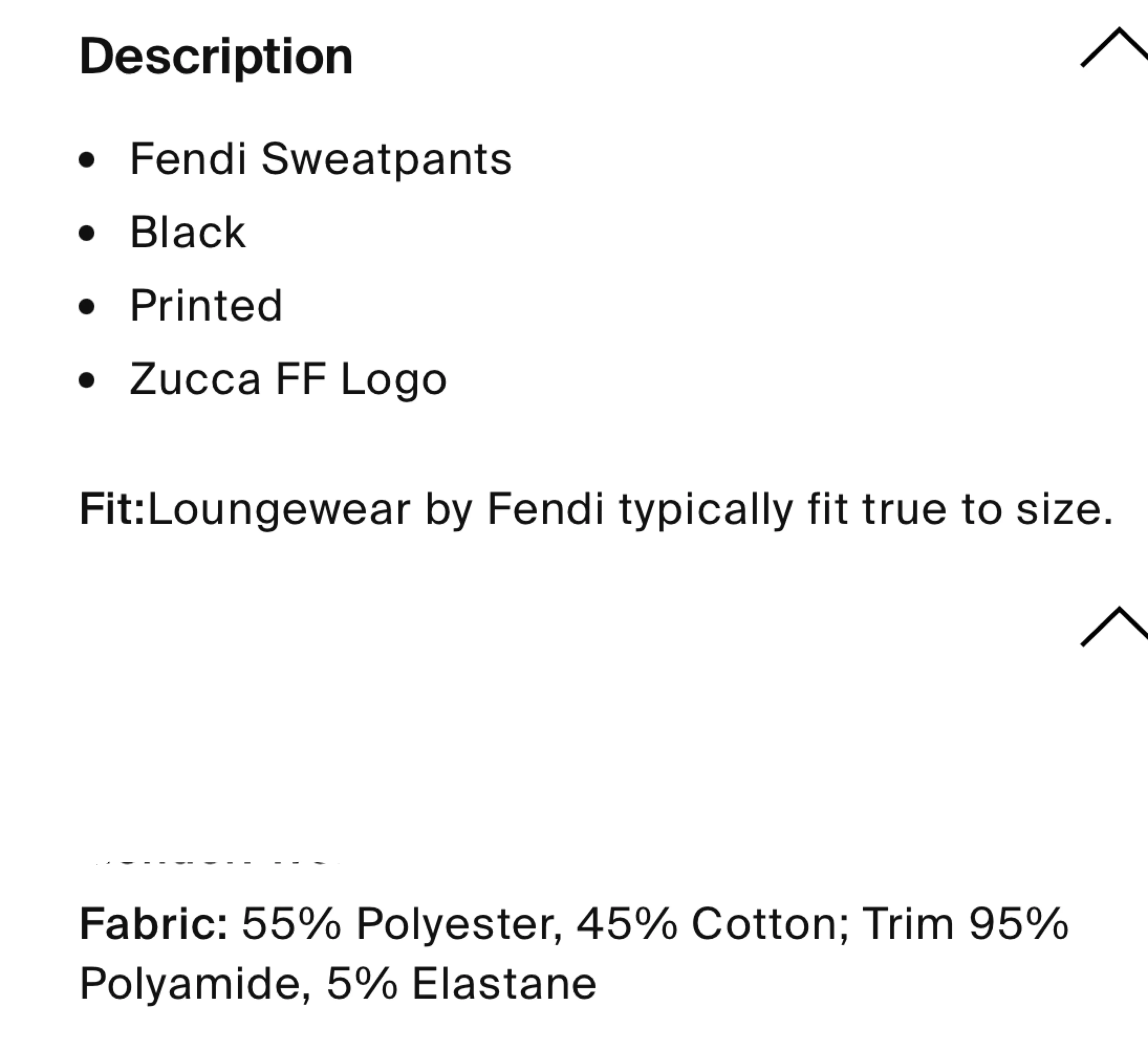 Fendi Roma Black Joggers - Size XS image indicator(8)
