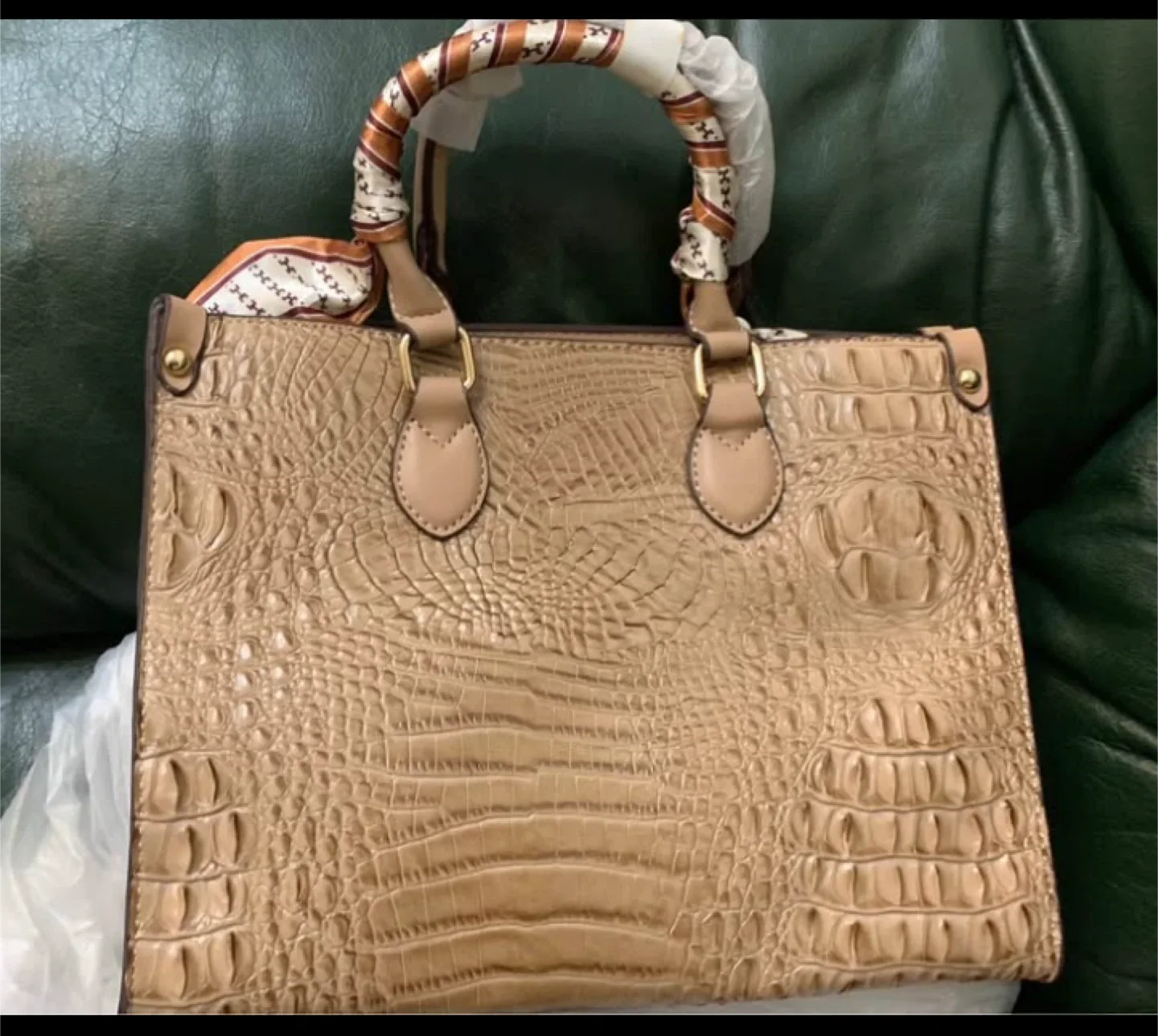 Crocodile Pattern Tote bag, Crossbody, Handbag, Shoulder bag image indicator(6)