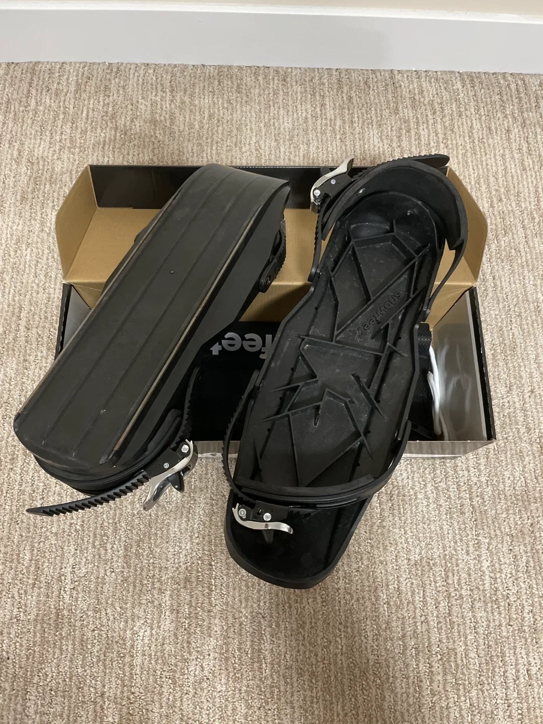 Snowfeet 38 cm Mini Ski Skates - Black image indicator(5)