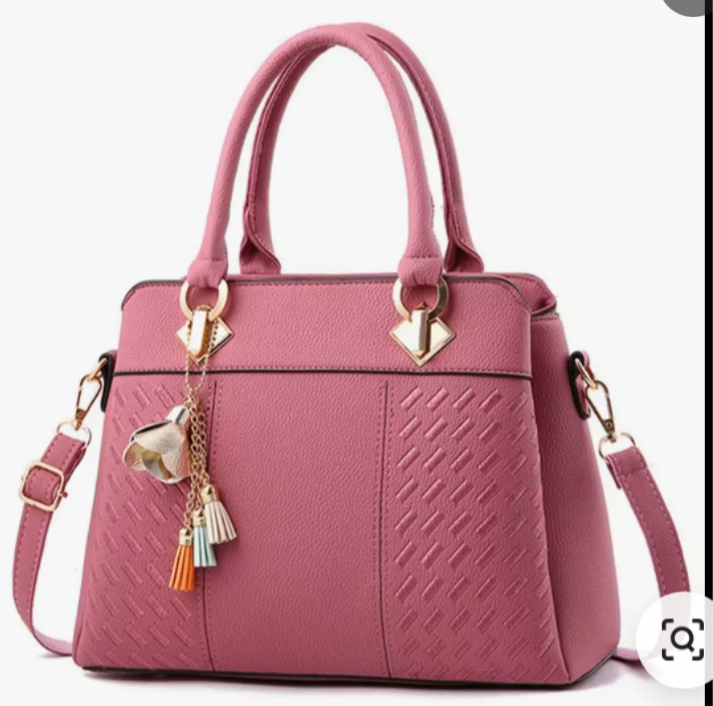 Stylish Handbag with Tassel Charm image indicator(2)