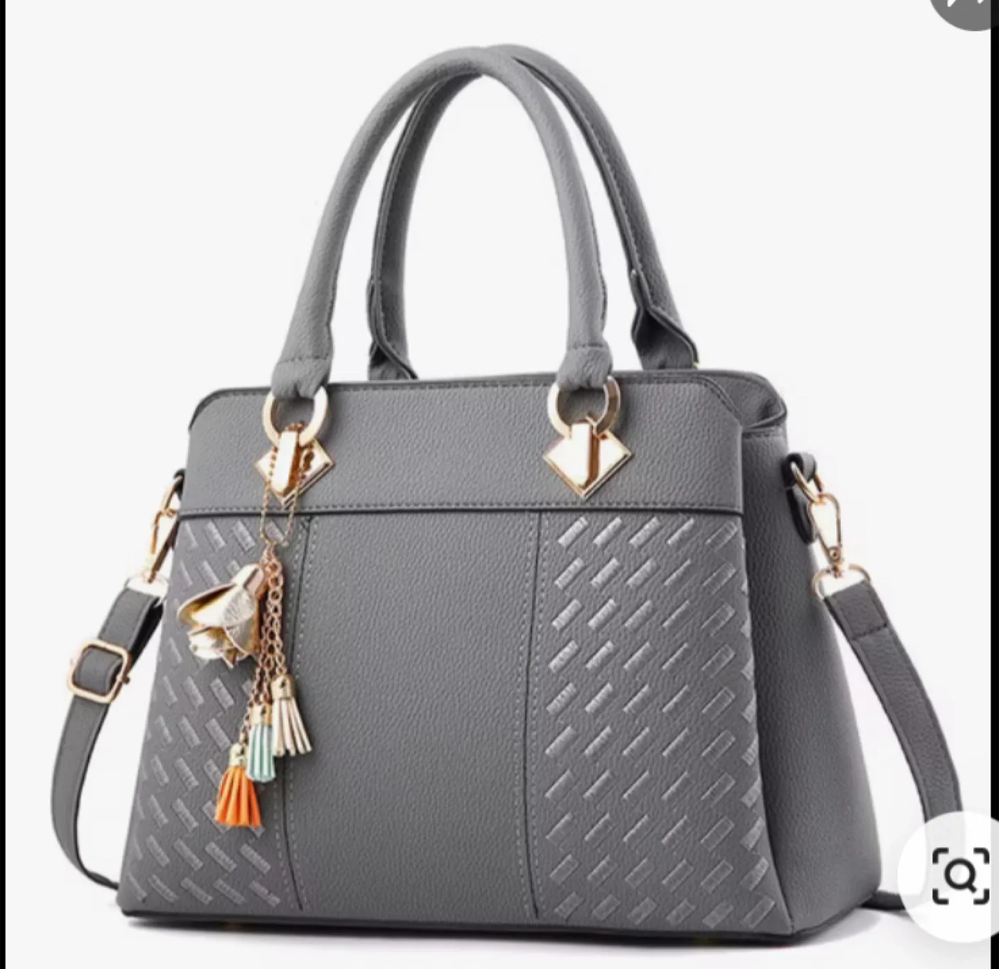 Stylish Handbag with Tassel Charm image indicator(3)