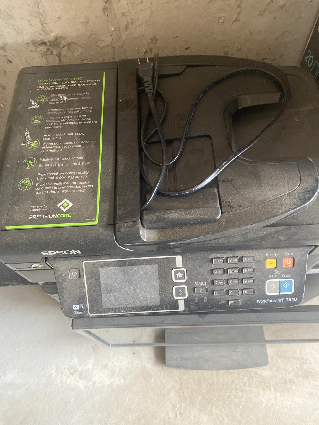 Epson WorkForce WF-3640 Wireless Printer