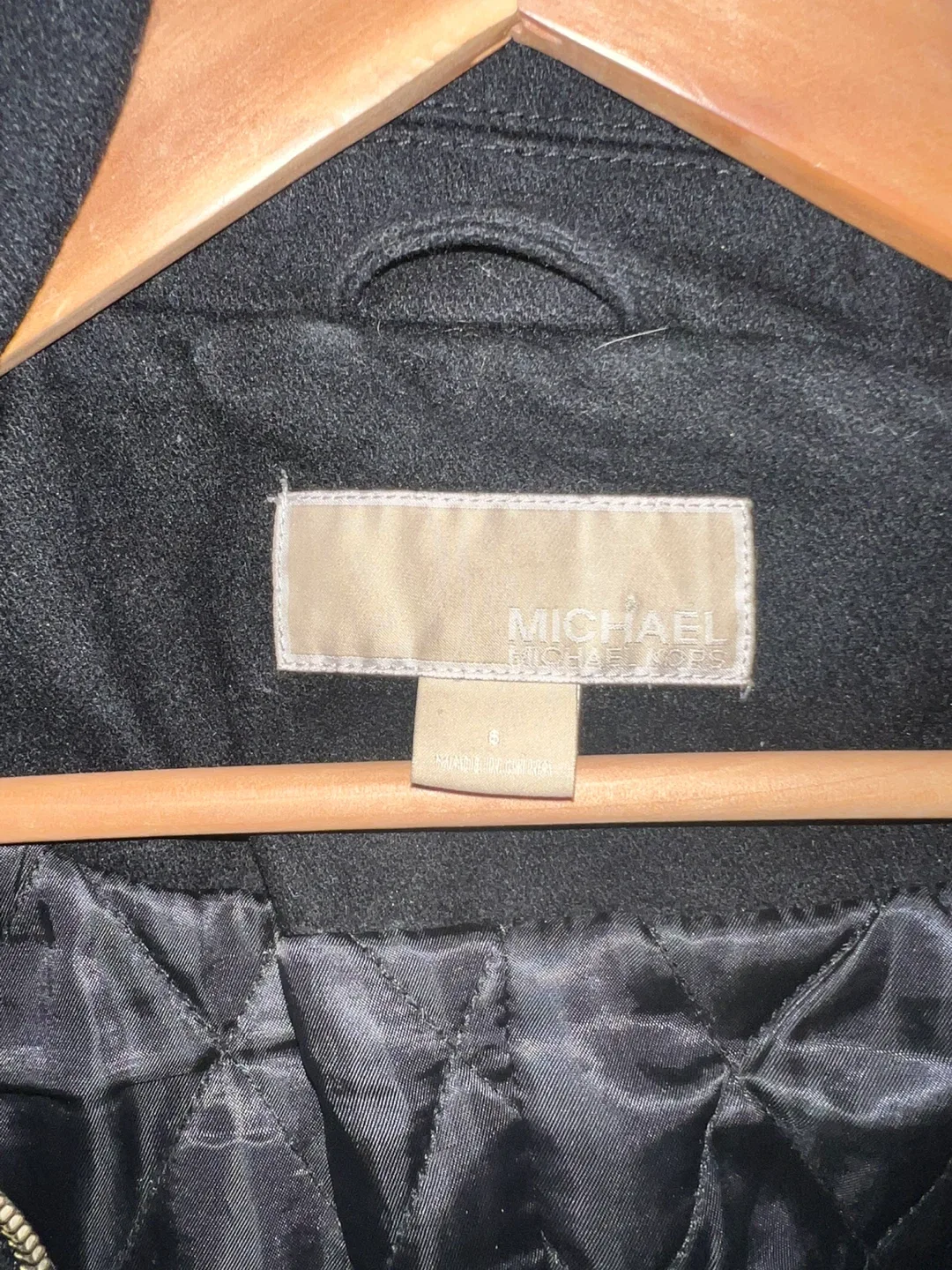 Michael Kors Black Coat Size S image indicator(5)