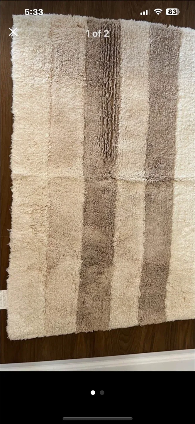 2 bathroom carpet mats thumbnail