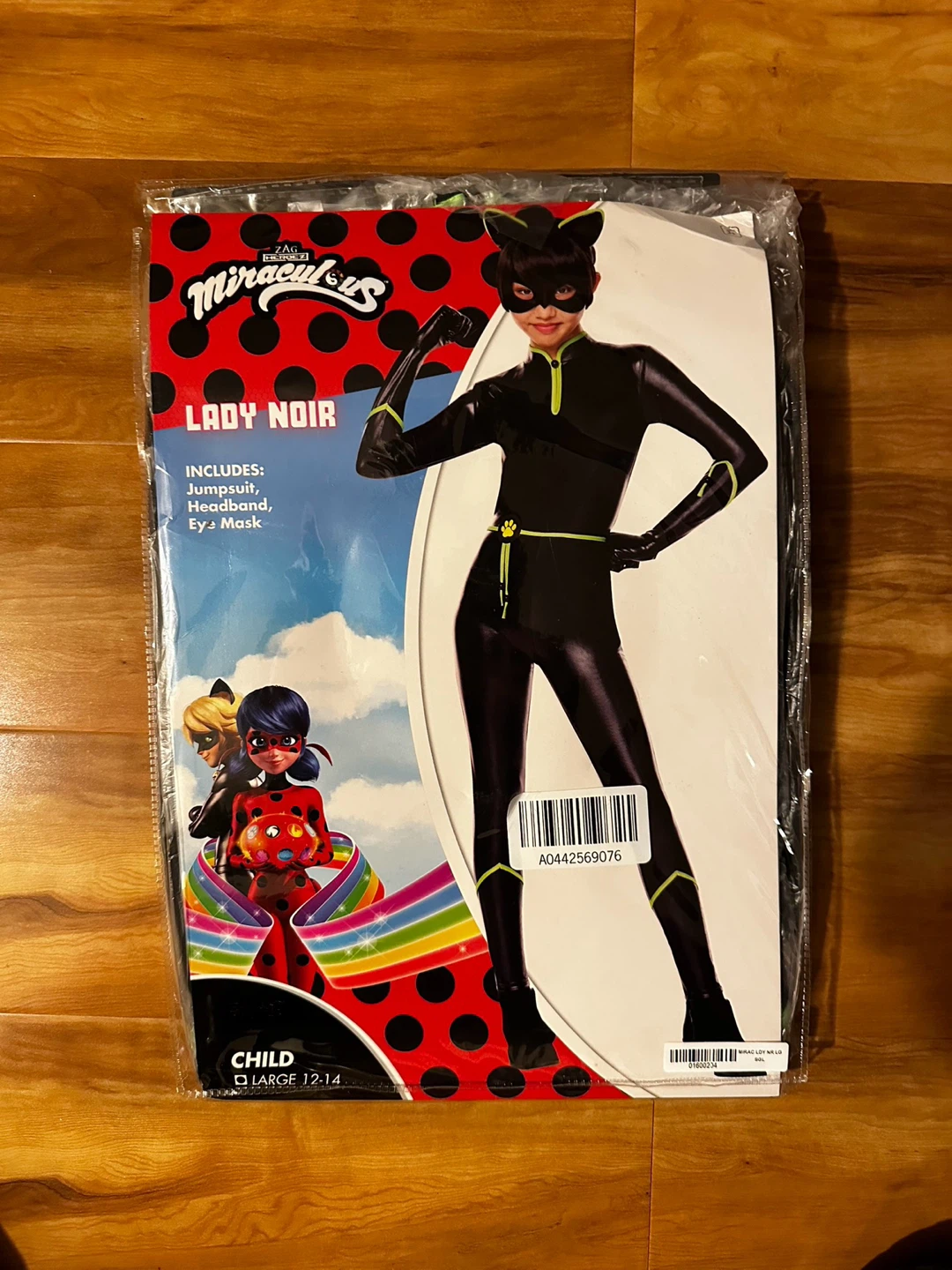 Miraculous Lady Noir Costume - Child Large (12-14)