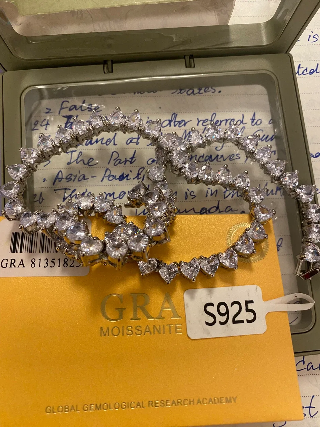 GRA Moissanite S925 Tennis Necklace