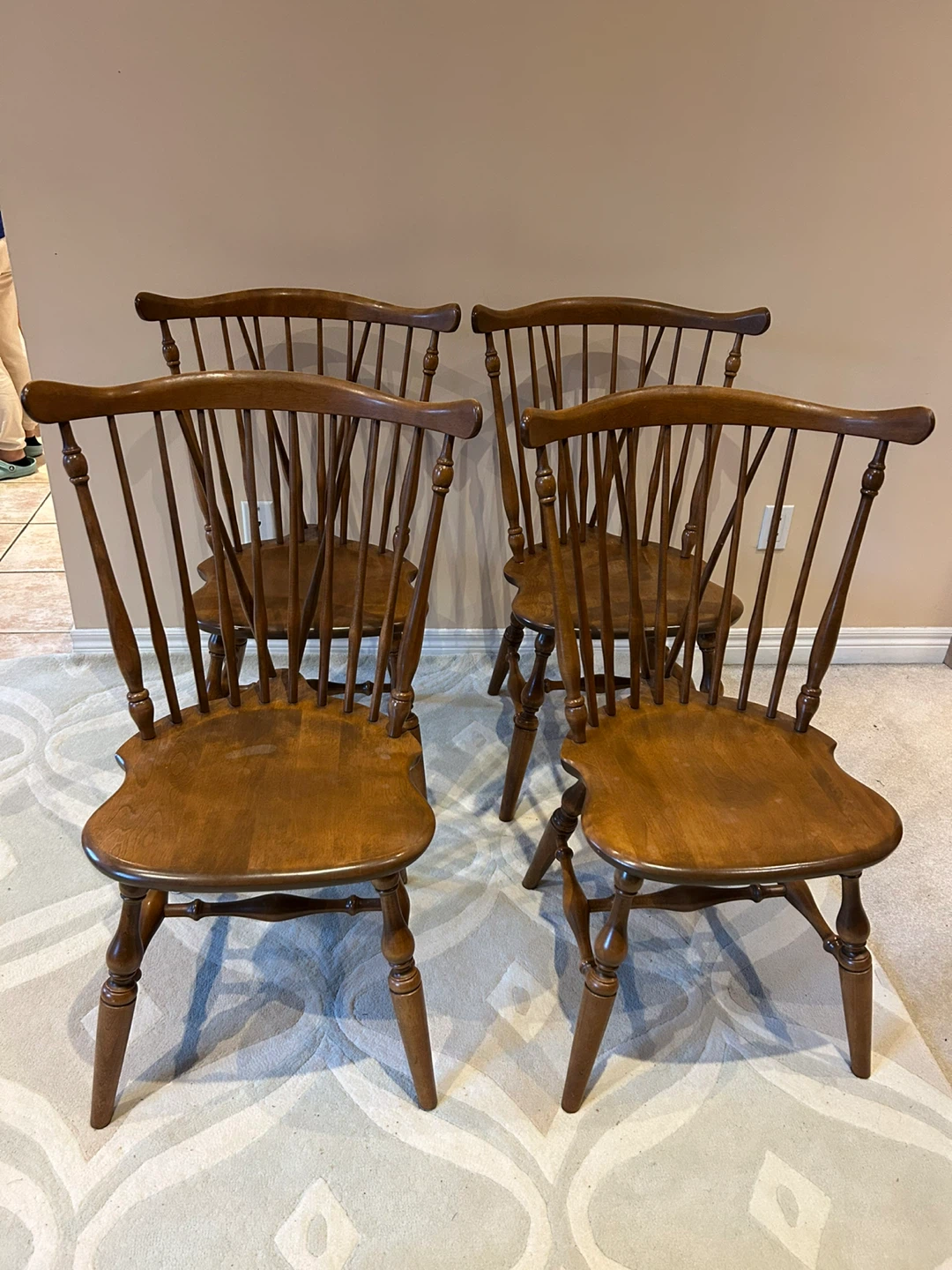 Ethan Allen Baumritter Windsor Chairs (Set of 4)