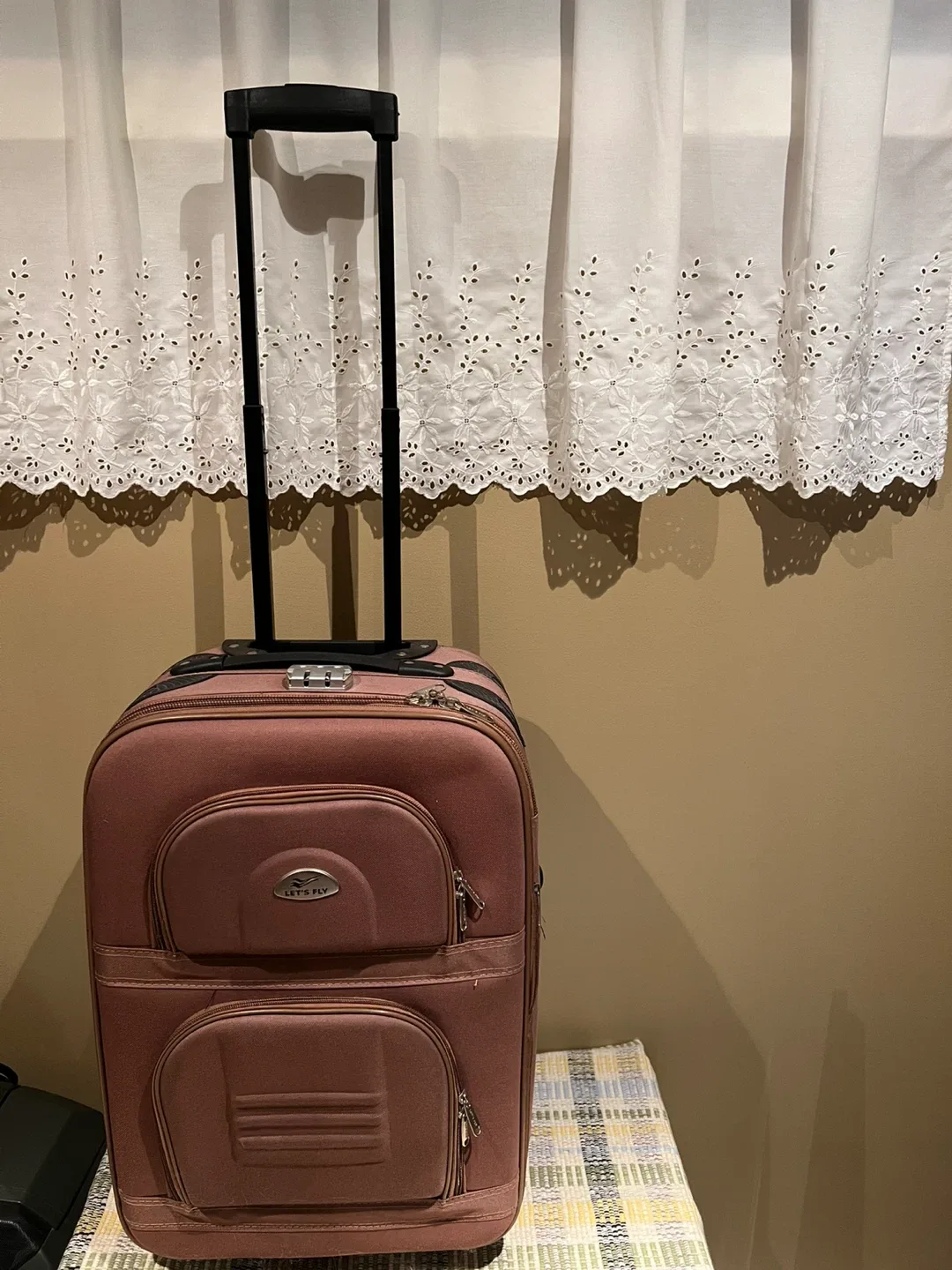 Let's Fly Carry-On Suitcase - Great Condition! thumbnail