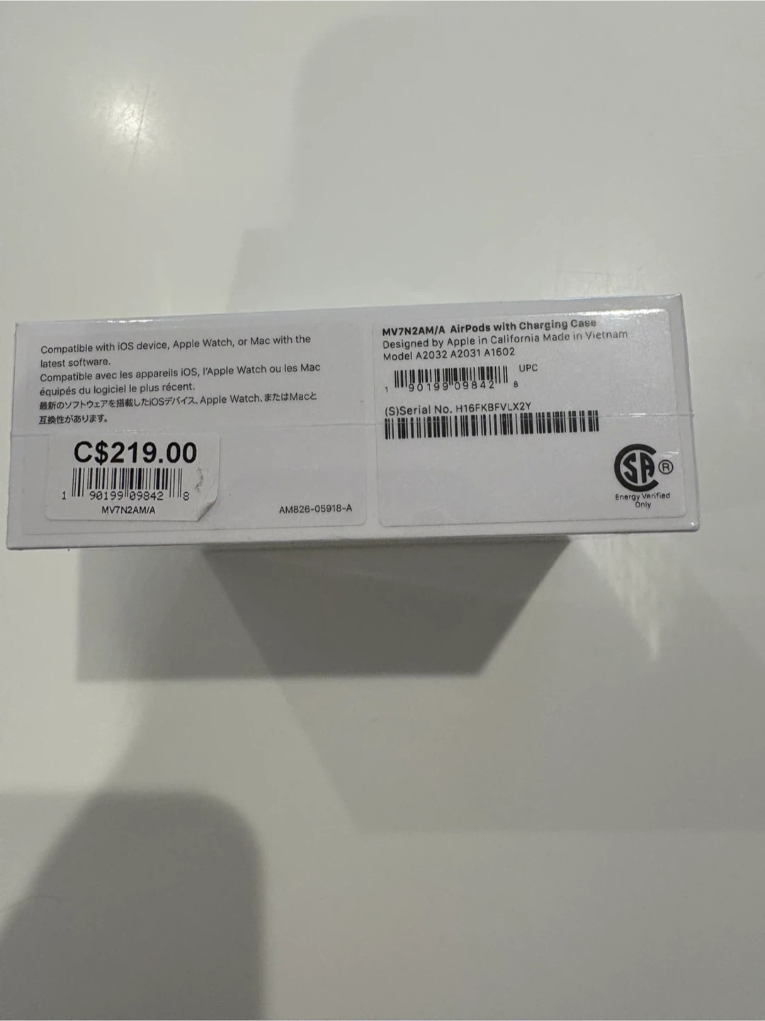 New Apple AirPods with Charging Case (MV7N2AM/A) - photo 2