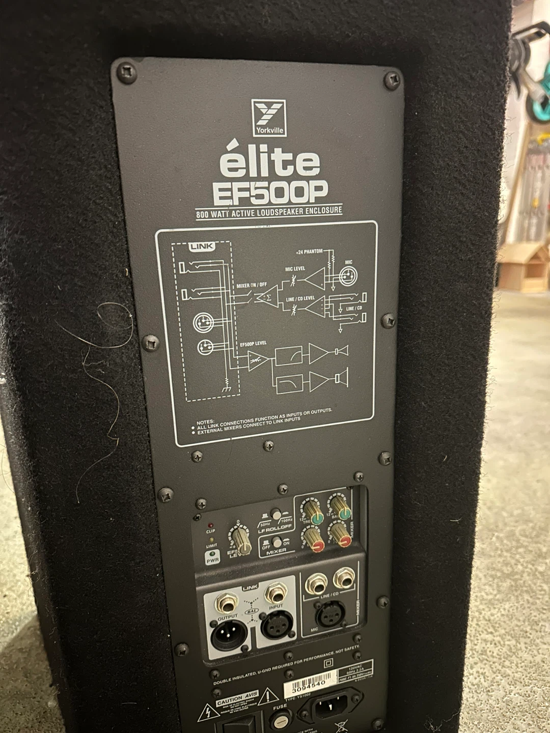 Yorkville Elite EF500P 800W Active Loudspeaker - photo 2