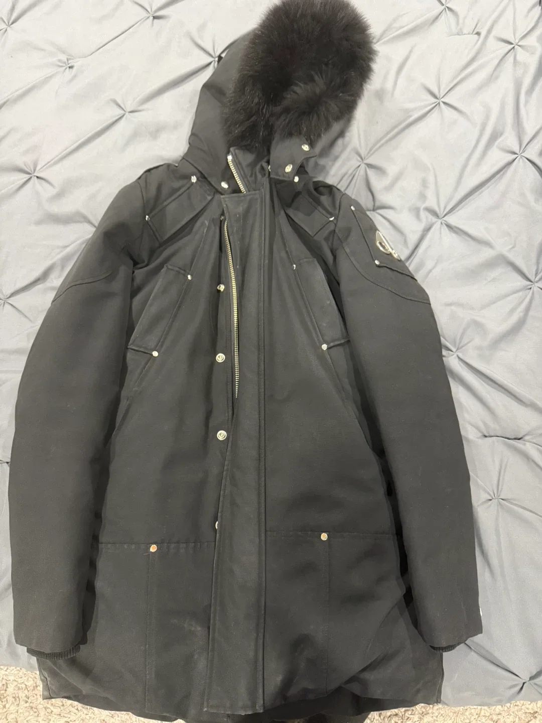 Moose Knuckles Down Filled Parka - L/G Black image indicator(3)