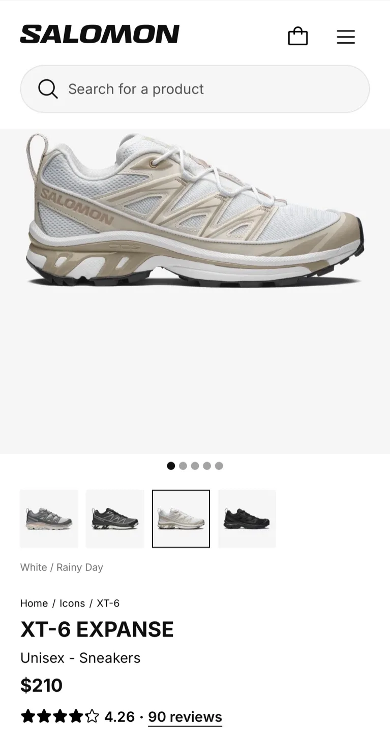 New Salomon XT-6 Expanse Sneakers Shoes image indicator(4)