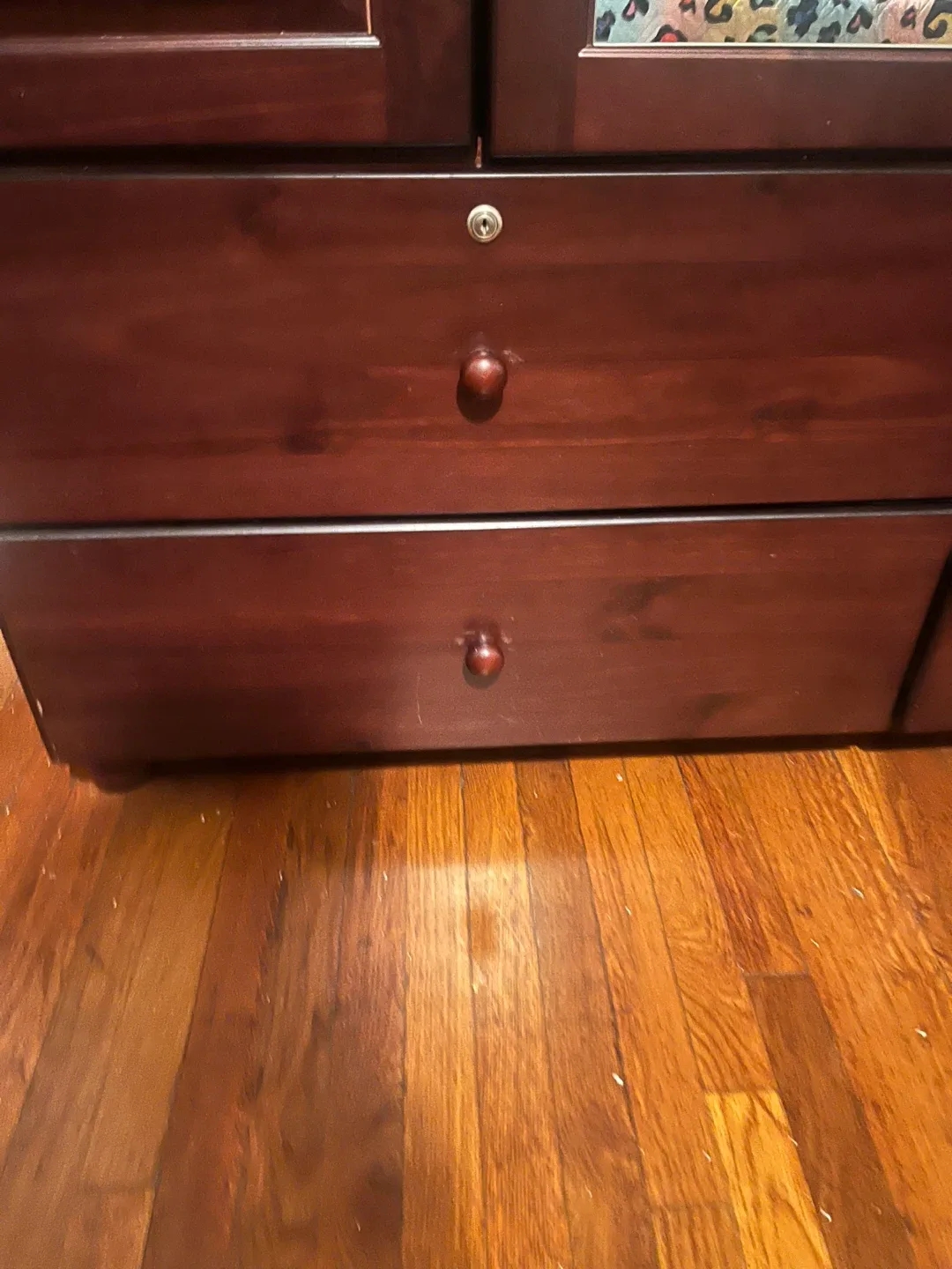 Wooden Armoire with Mirror image indicator(3)