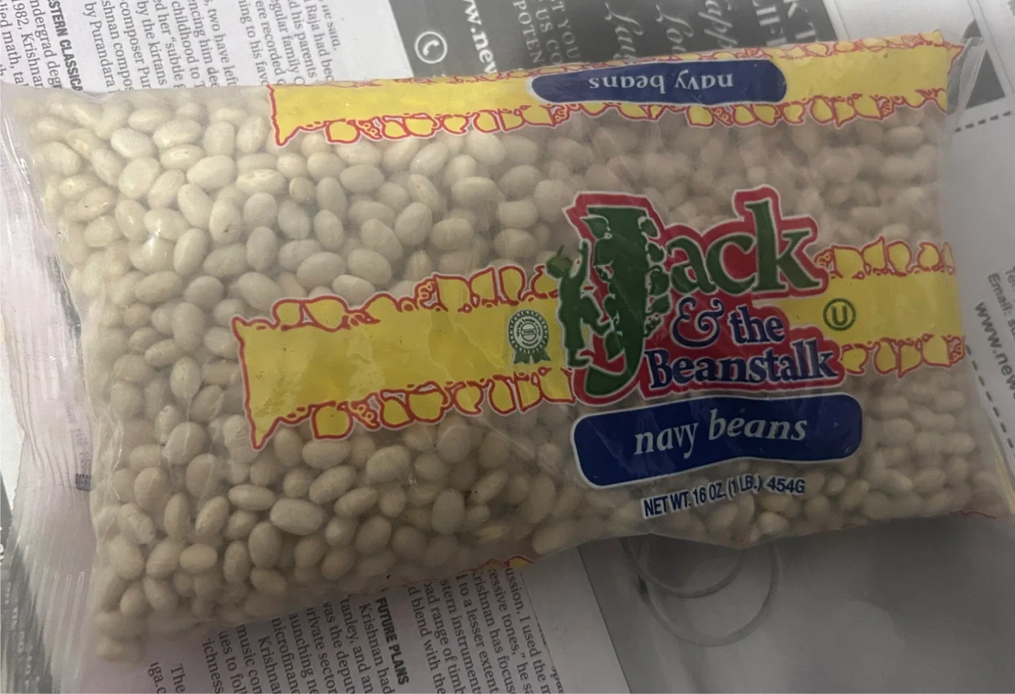 Jack & the Beanstalk Navy Beans 16 oz thumbnail