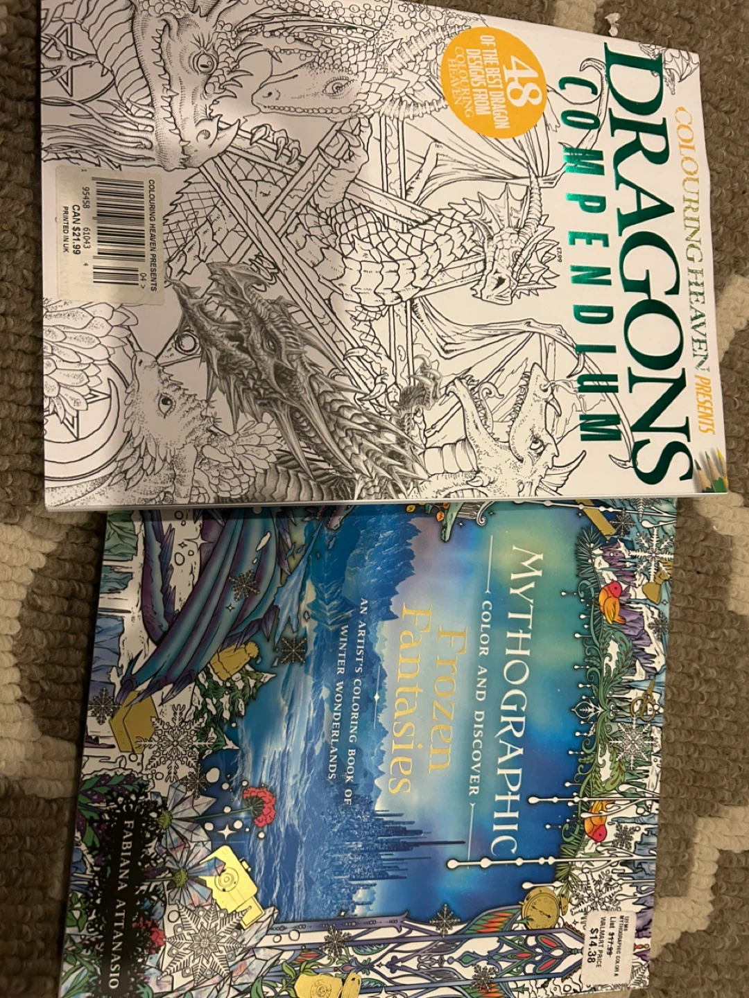 Colouring Books: Dragons Compendium & Mythographic