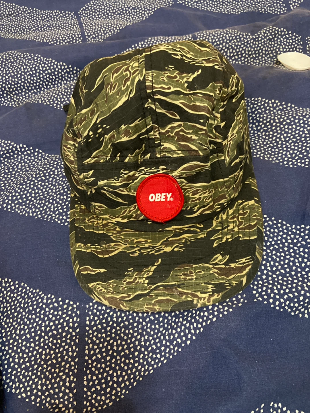 OBEY Camo Camp Cap
