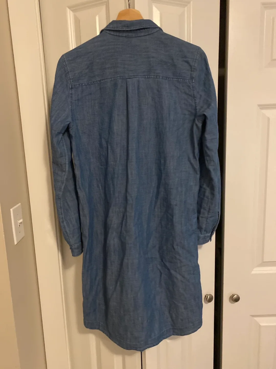 Old Navy Denim Shirt Dress - Size Small image indicator(3)