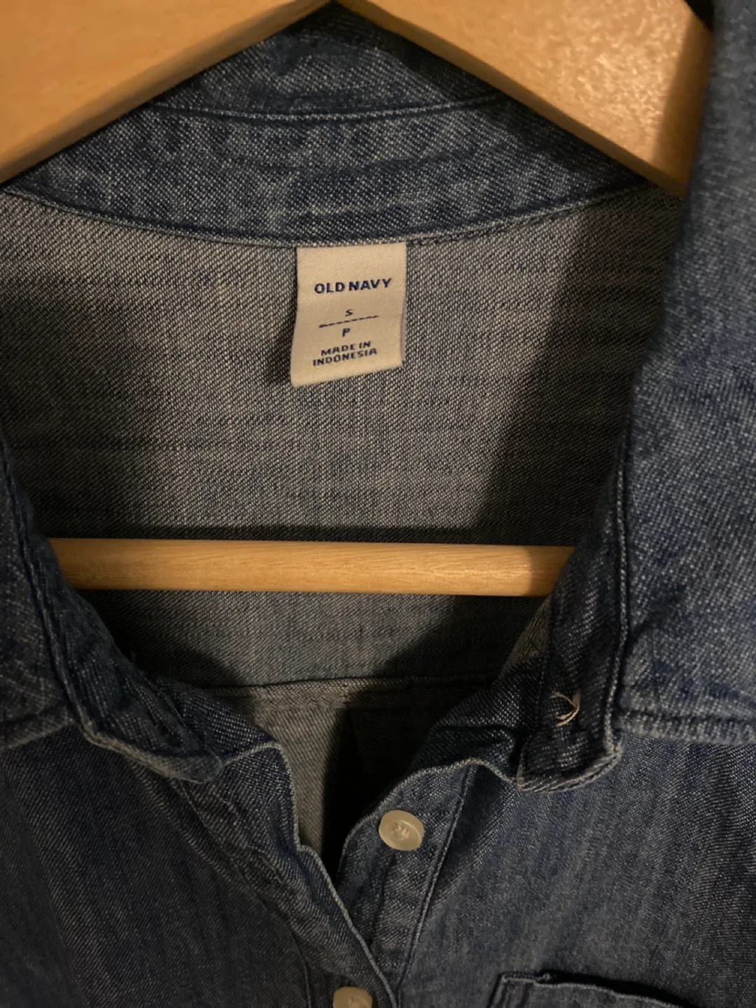 Old Navy Denim Shirt Dress - Size Small image indicator(2)