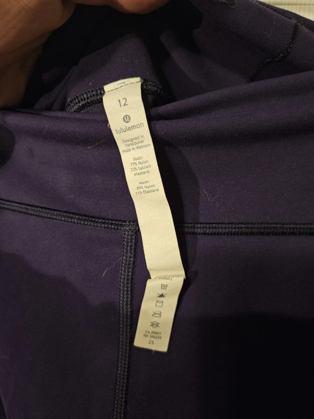 Lululemon Purple Leggings - Size 12 image indicator(3)
