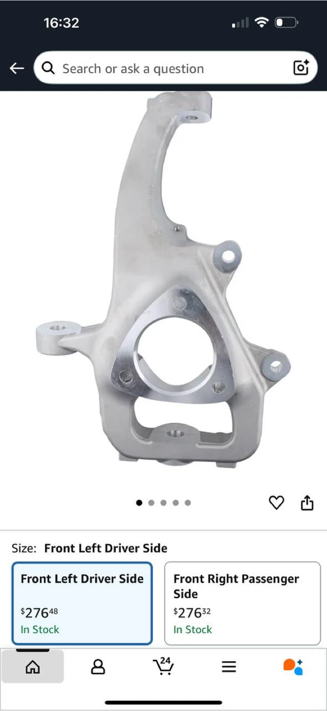 FEIDKS Front Left Steering Knuckle for Dodge Ram 1500 2003–2021 - photo 2