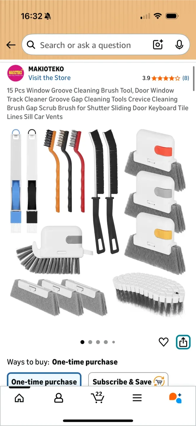 Brand new 15 Pcs Window Groove Cleaning Brush Tool thumbnail