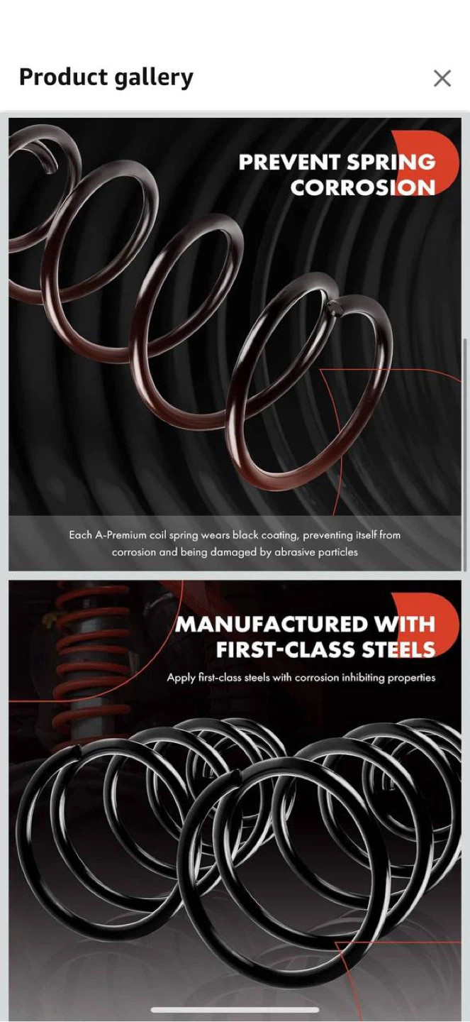 A-Premium Rear Suspension Coil Springs for Toyota Sienna - photo 5