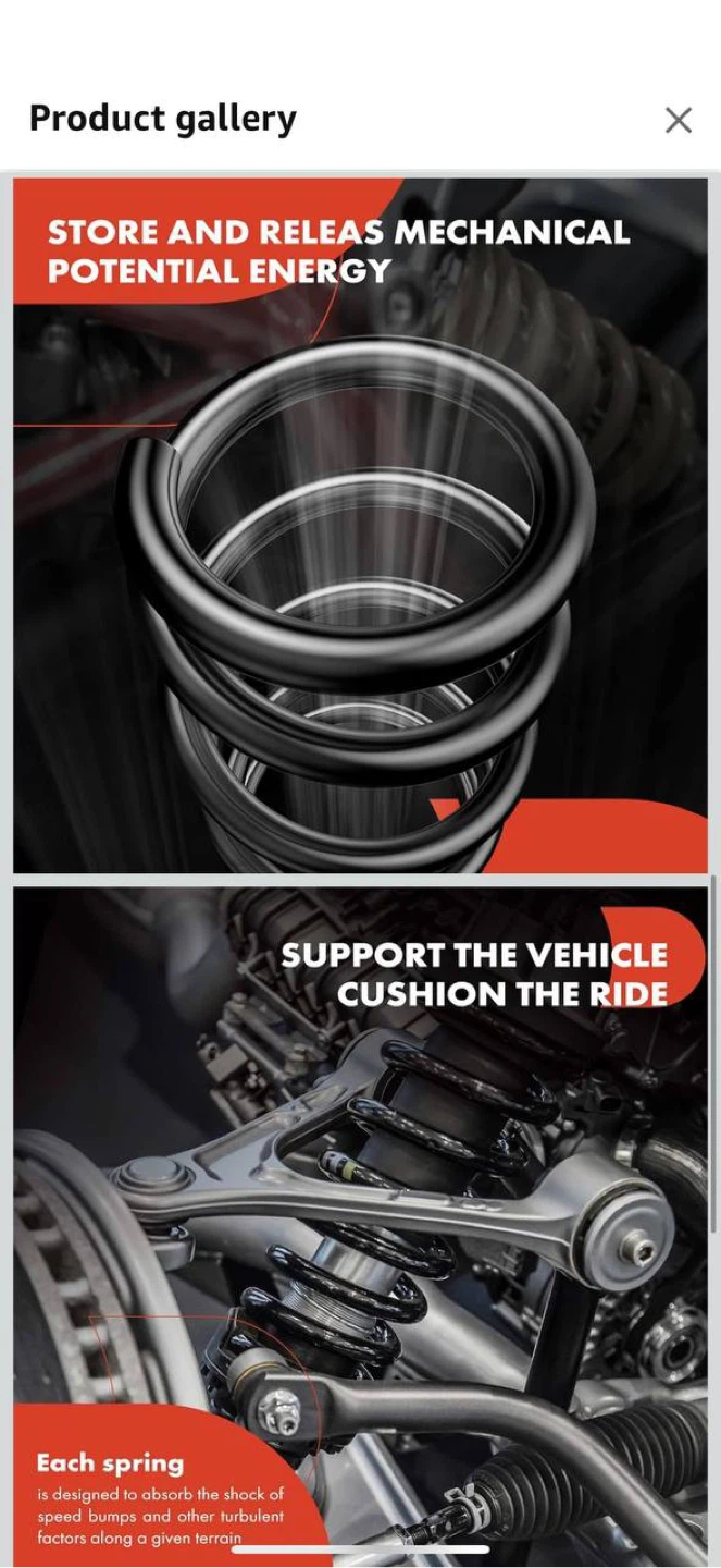 A-Premium Rear Suspension Coil Springs for Toyota Sienna - photo 4