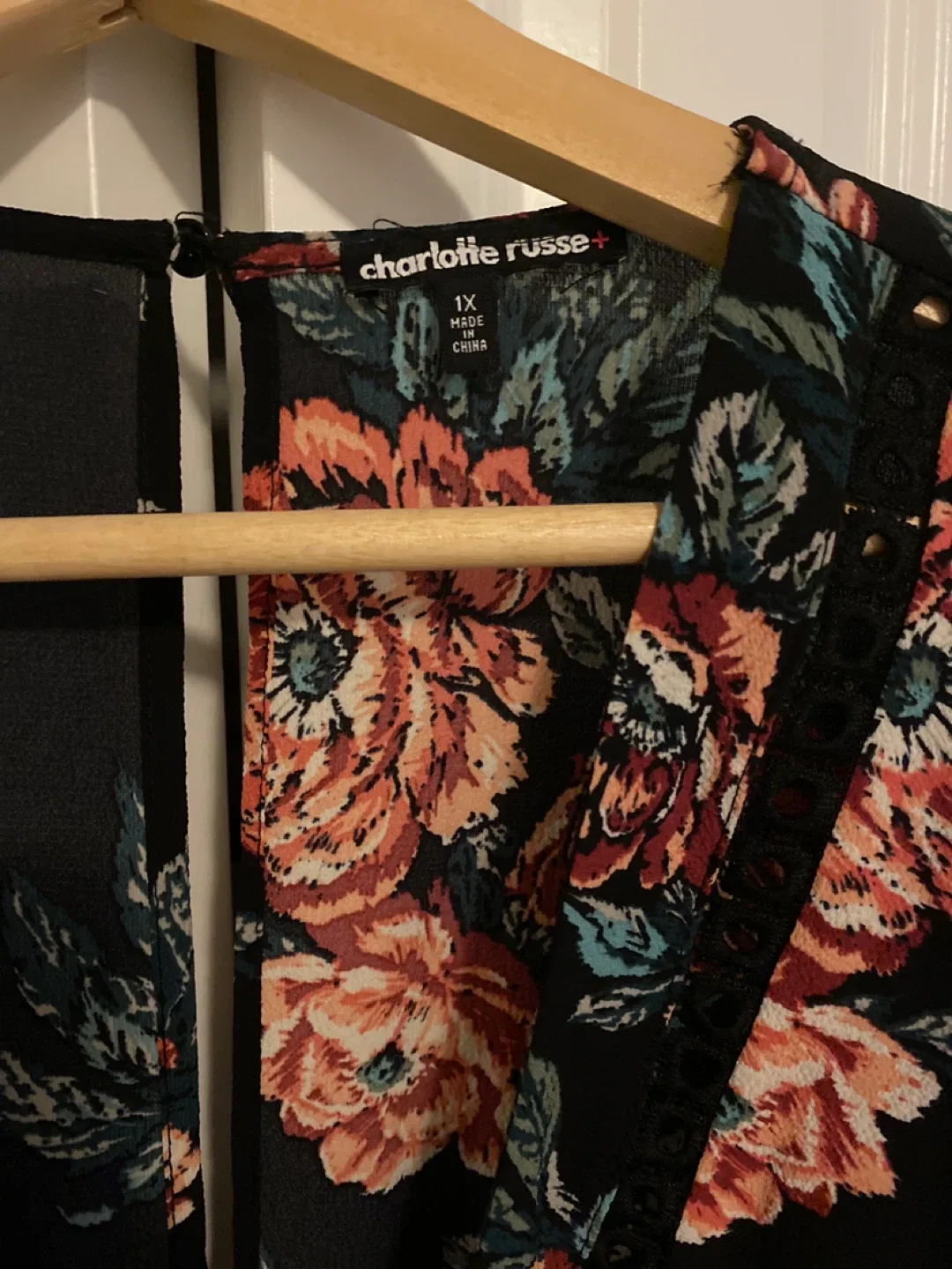 Charlotte Russe Floral Romper - 1X image indicator(2)