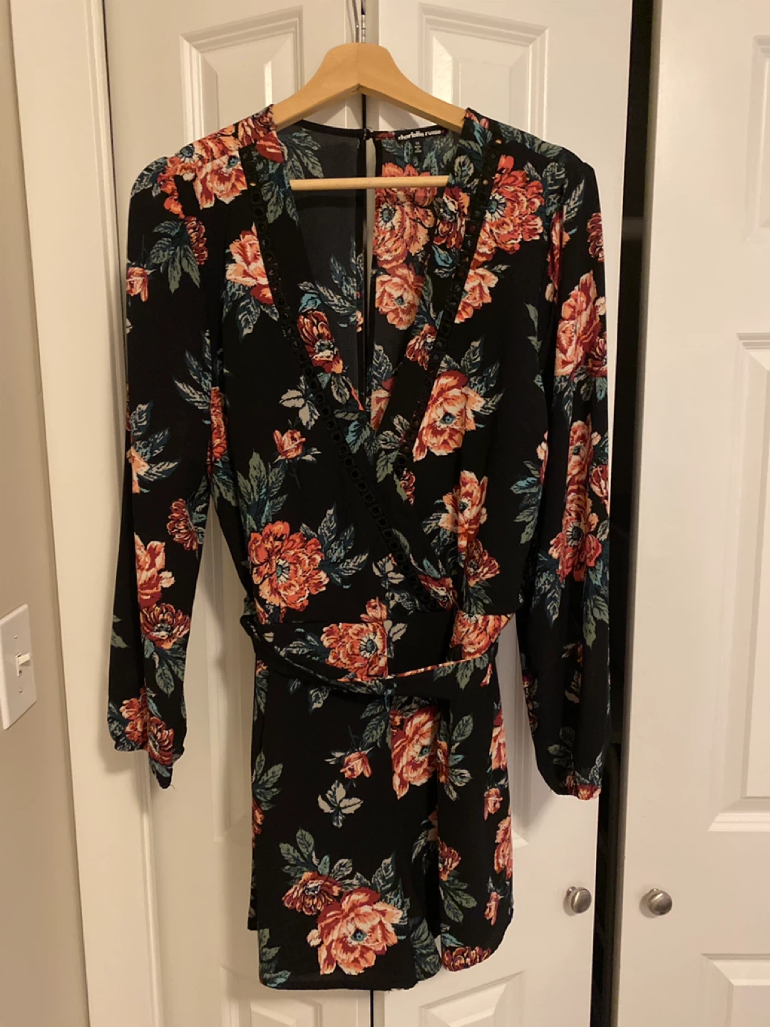 Charlotte Russe Floral Romper - 1X
