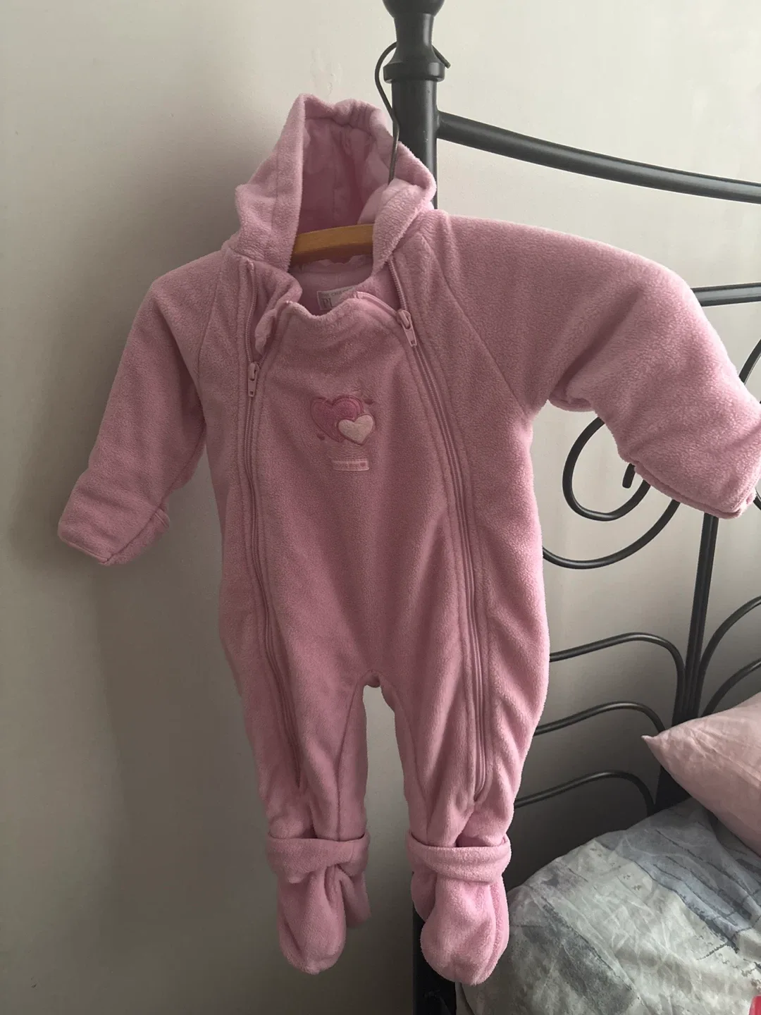 The Children's Place Pink Fleece Onesie