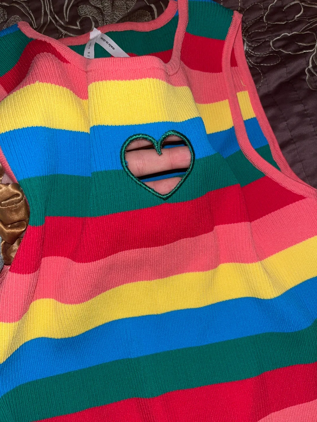 Dreamers Rainbow Striped Tank Top - Size S image indicator(2)