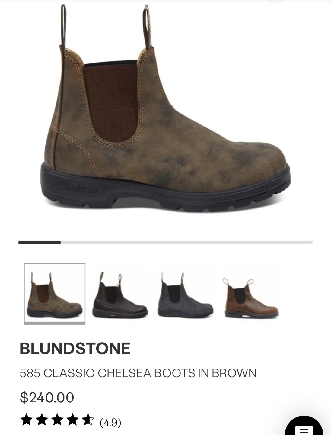 Like New Womens Blundstone 585 Classic Chelsea Boots image indicator(4)