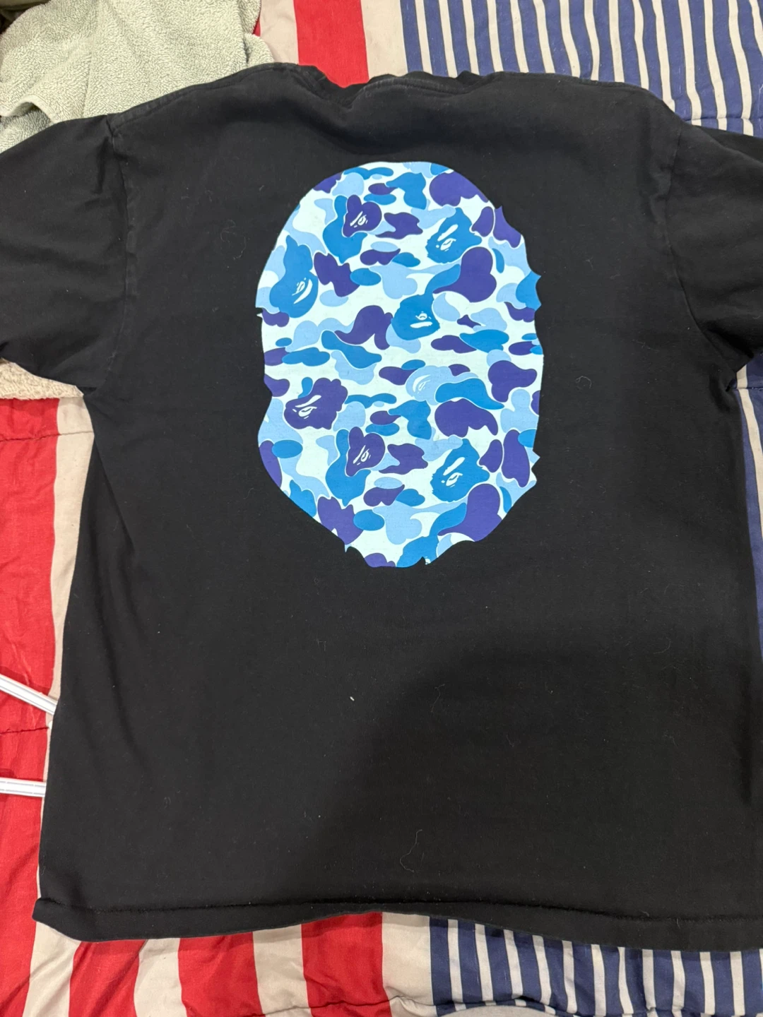 BAPE Black and Blue Camo T-Shirt - photo 2