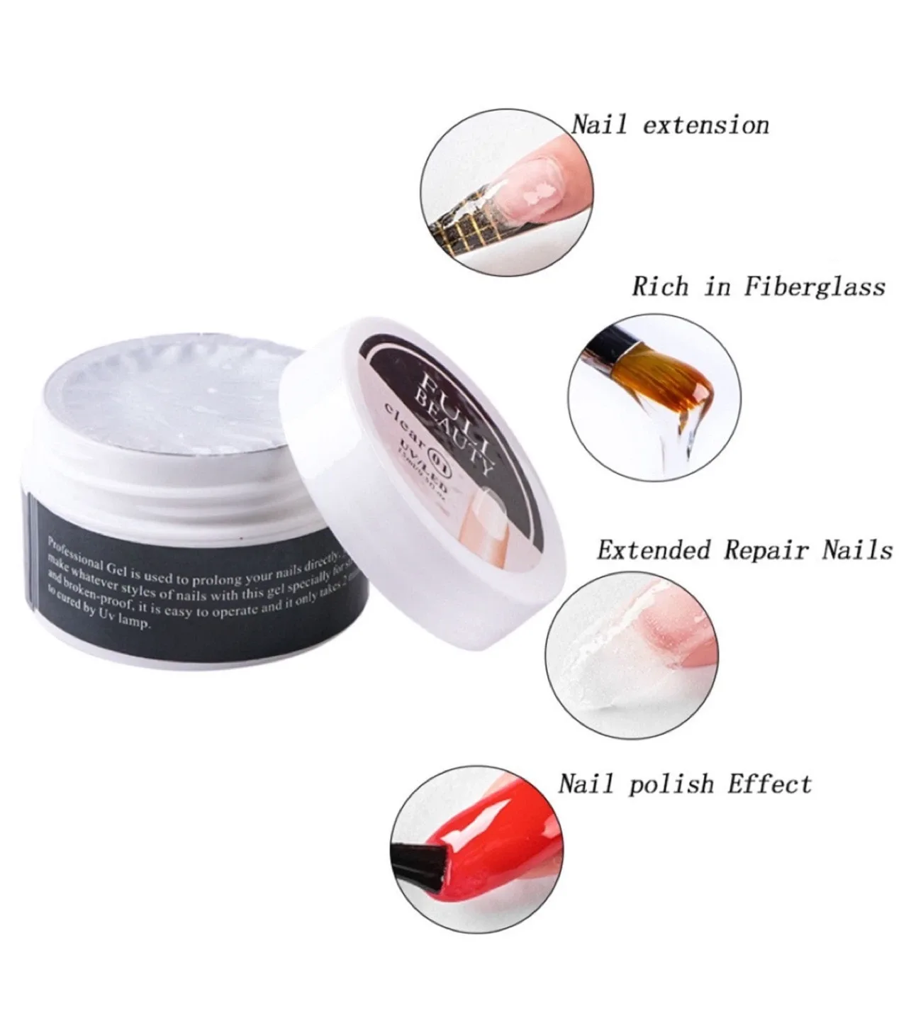 Full Beauty Fiber Gel Classical Nail Extension image indicator(3)